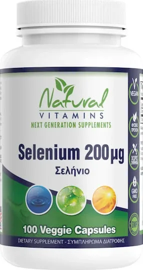 Natural Vitamins Seleniu 200 mg 100 capsule pe bază de plante — preț și oferte