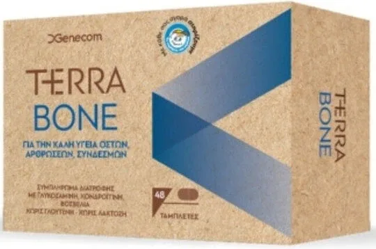 Genecom Terra Bone Supliment pentru Sănătatea Articulațiilor 48 file — preț și oferte