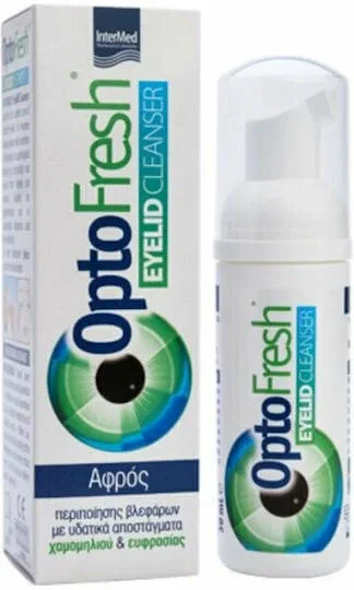InterMed OptoFresh Spumă Îngrijirea pleoapelor cu extracte de mușețel și apă de eufrasie — preț și oferte