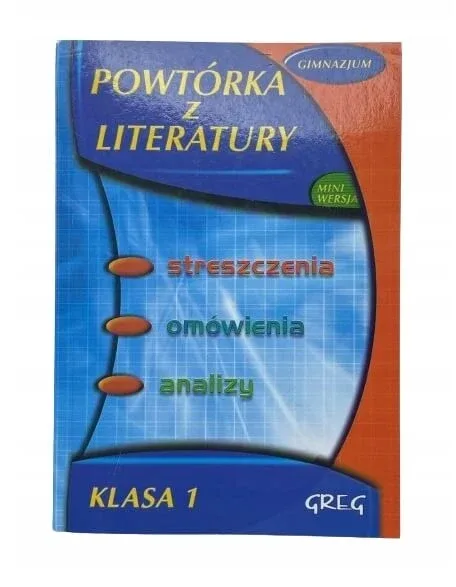 Greg Powtórka z literatury klasa 1 gimnazjum — preț și oferte