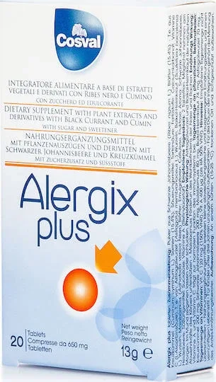 Cosval Alergix Plus Supliment pentru Întărirea Sistemului Imunitar 20 tablete masticabile — preț și oferte