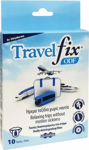 UNI-PHARMA Travelfix ODF Filme intercalate pentru Greață 10buc