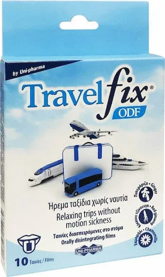 UNI-PHARMA Travelfix ODF Filme intercalate pentru Greață 10buc — preț și oferte