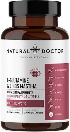 Natural Doctor L-Glutamine & Chios Mastiha Supliment Alimentar Special 90 capsule veget — preț și oferte