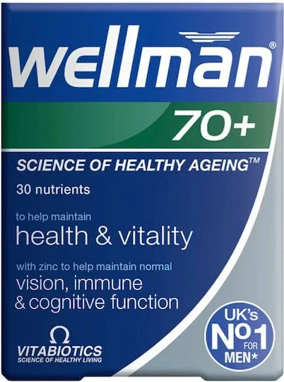 Vitabiotics Wellman 70+ Supliment Alimentar Special 30 file — preț și oferte
