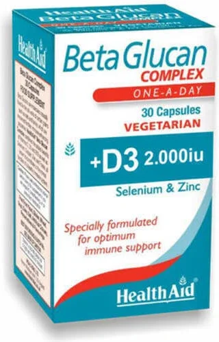 Health Aid BetaGlucan Complex Supliment pentru Întărirea Sistemului Imunitar 30 capsule veget — preț și oferte