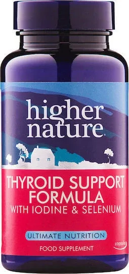 Higher Nature Formulă Pentru Susținerea Tiroidei 60 Capsule Pe Bază de Plante