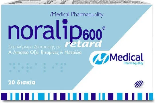Medical Pharmaquality Noralip 600 Retard Supliment Alimentar Special 20 file — preț și oferte
