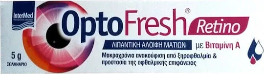 InterMed OptoFresh Retino Unguent lubrifiant pentru ochi cu vitamina A 5gr — preț și oferte