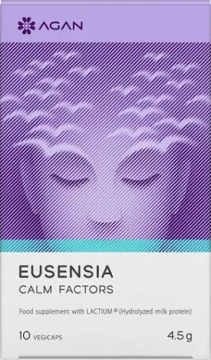 Agan Eusensia Calm Factors Supliment pentru Anxietate 10 capsule veget