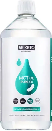 BeKeto MCT Oil Pure C8 Supliment pentru Slăbire 1000ml Pur