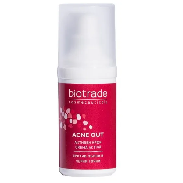 Crema activa pentru ten acneic Acne Out | 30 ml BIOTRADE — preț și oferte