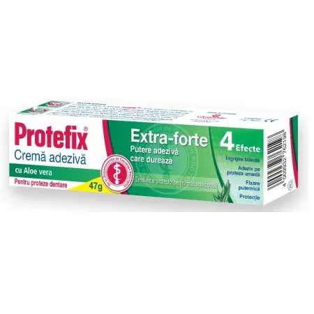 Crema adeziva pentru fixarea protezei dentare acu aloe vera Protefix Extra-Forte | 40 ml DOPPELHERZ — preț și oferte