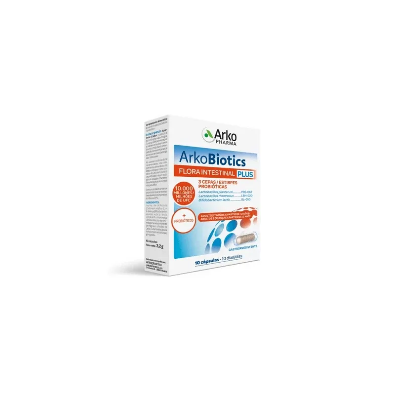 Arkobiotics flora intestinal plus 10 capsule — preț și oferte
