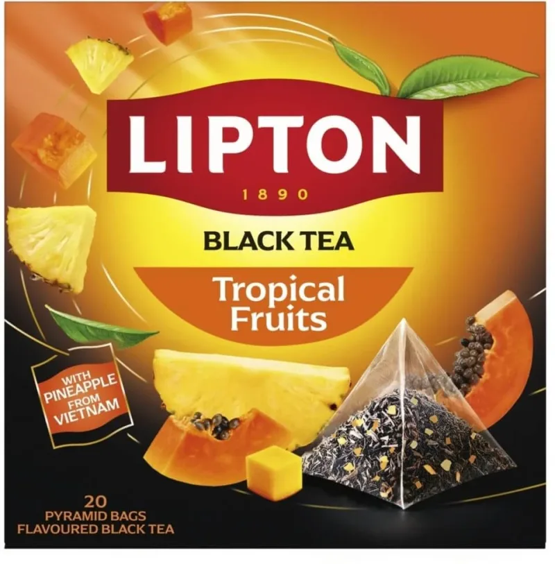Lipton Tropical Fruits ceai negru fructe tropicale 20 ... — preț și oferte
