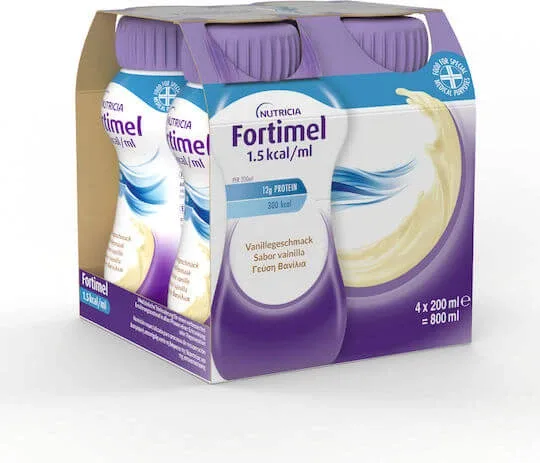 Nutricia Fortimel 1.5kcal Supliment Alimentar Special 4 x 50ml Vanilie — preț și oferte