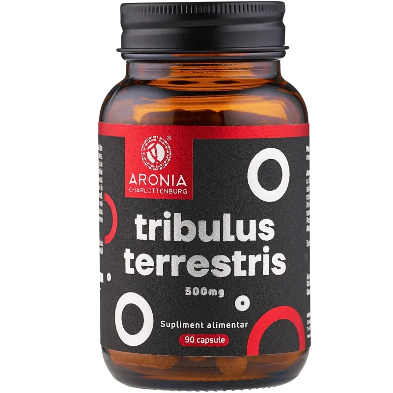 Tribulus Terrestris 500 mg — 90 capsule cu 90% saponine pentru vitalitate, libidou și performanță fizică — preț și oferte