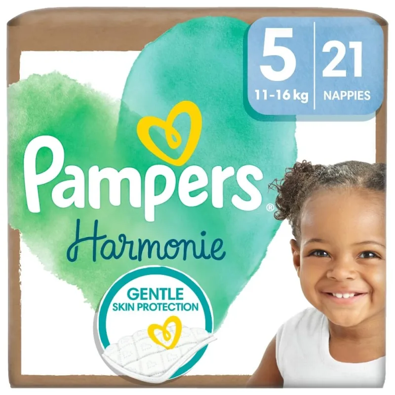 Pampers Harmonie, scutece, mărimea 5, 11-16 kg, 21 buc — preț și oferte