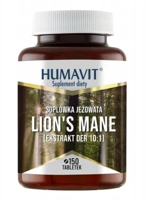 Humavit Lion`s Mane Hedgehog Soplum + drojdie de bere, 150 comprimate