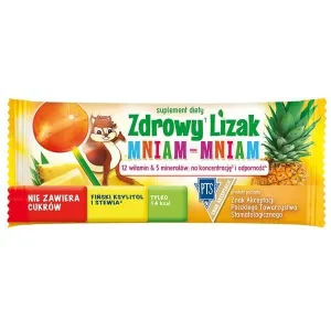 Acadea sănătoasă cu vitaminele C și D pentru dinți, oase și imunitate, lămâie, 1 buc