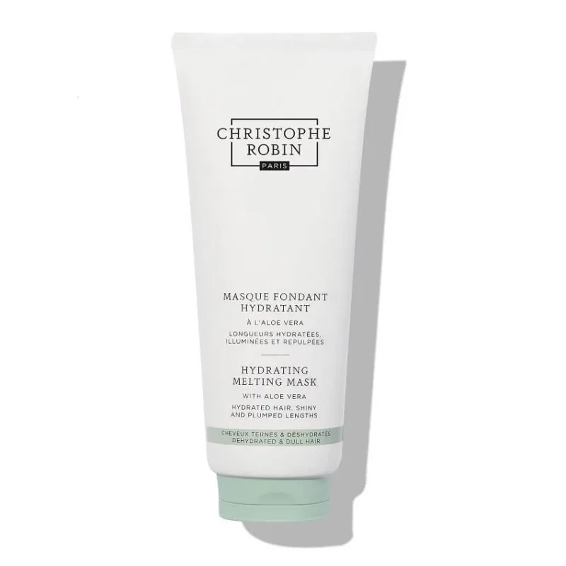 Christophe Robin Hydrating Melting Mask With Aloe Vera Mască hidratantă mătăsoasă pentru păr uscat și tern, 200 ml — preț și oferte