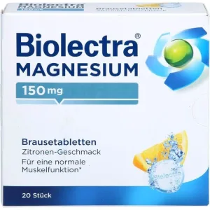 BIOLECTRA Magneziu 150 mg Tablete efervescente cu lămâie 20 Capsule