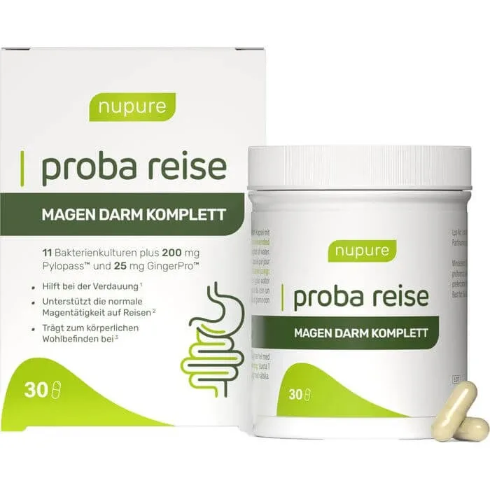 NUPURE proba reise Stomac Intestin Capsule complete 30 Capsule — preț și oferte