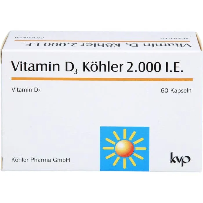 VITAMINA D3 KÖHLER 2,000 I.U. Capsule 60 Capsule — preț și oferte