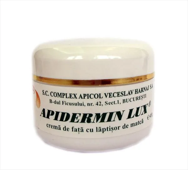 Crema Apidermin Lux cu laptisor de matca, Complex Apicol | 50 ml — preț și oferte