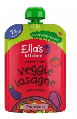 Ella's Kitchen Bio lasagna de legume cu brânză 130 g — preț și oferte