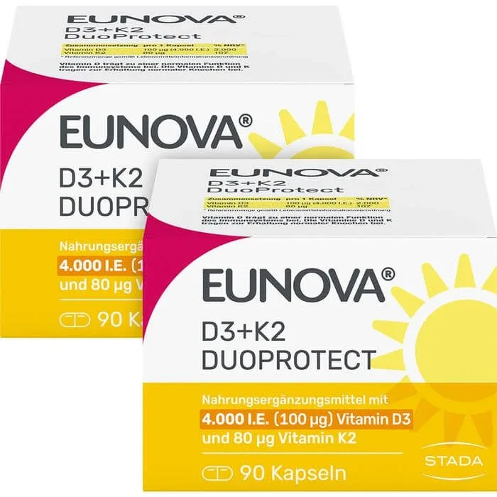 EUNOVA DuoProtect D3+K2 4000 U.I./80 µg capsule 180 buc. — preț și oferte