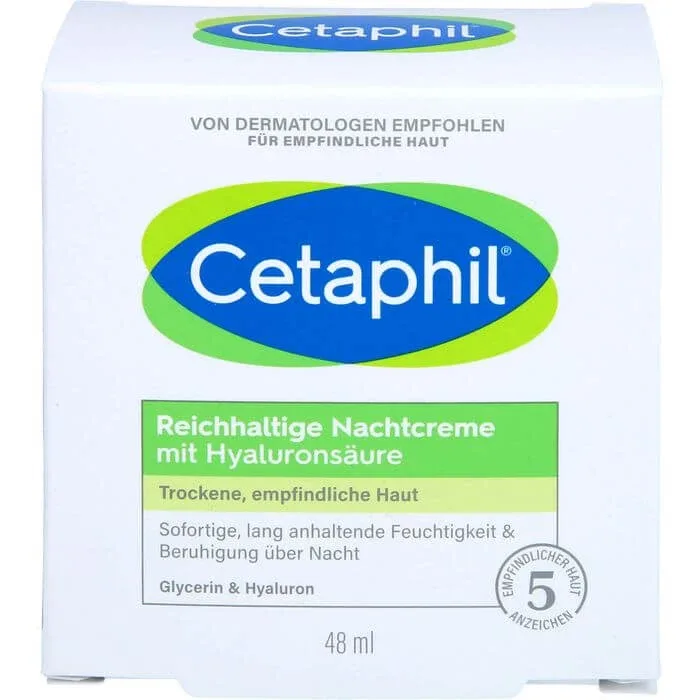 CETAPHIL cremă de noapte bogată cu acid hialuronic 48 g — preț și oferte