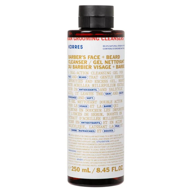 Korres Athenian Grooming Bărbier pentru față și barbă 250ml — preț și oferte