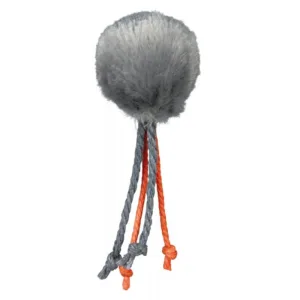 Trixie, minge cu clopoțel și sfoară, jucărie, pisici, pluș, multicolor, 4cm