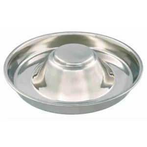 TRIXIE Puppy Bowl, castron câini, rotund, inox, argintiu, M-L(1.4l, ⌀29cm)