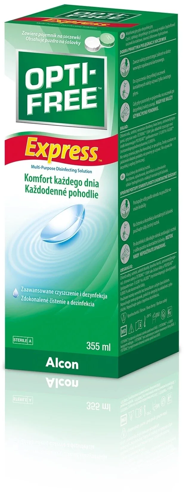 Soluție multifuncțională pentru lentile Opti-Free Express 355 ml — preț și oferte