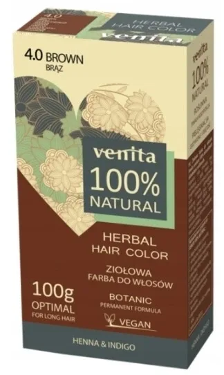 VENITA 100% NATURAL colorant 4.0 maro 100 g — preț și oferte