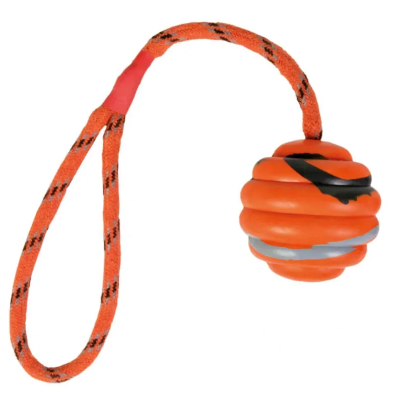 Trixie, jucărie minge ondulata cauciuc caini, 6cm, multicolor — preț și oferte