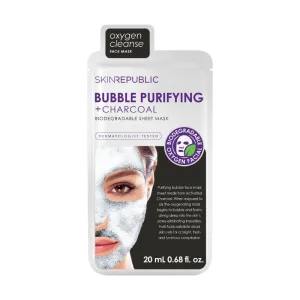 Masca servetel cu carbune, 20ml, Skin Republic