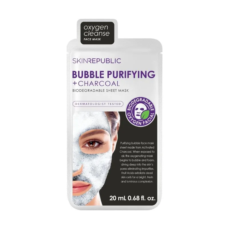 Masca servetel cu carbune, 20ml, Skin Republic — preț și oferte