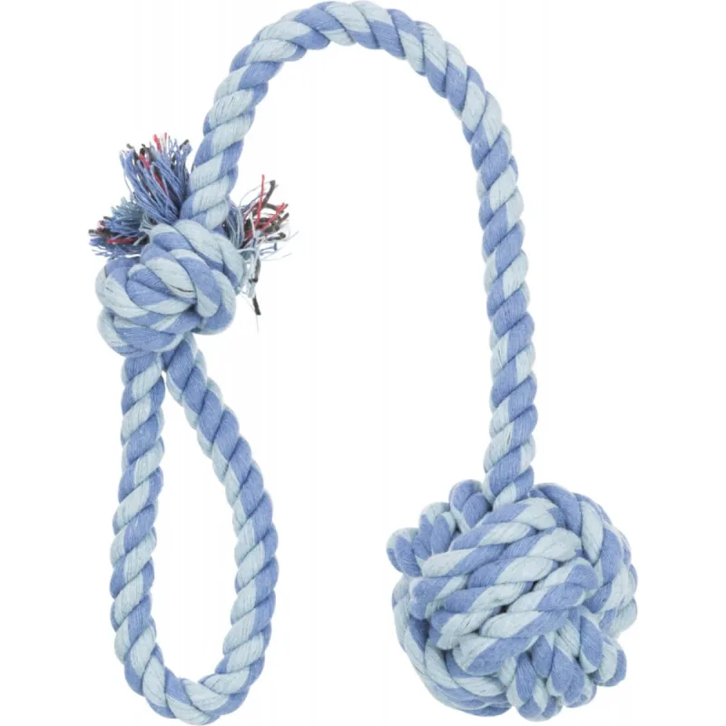 TRIXIE, jucărie minge si maner din sfoară câini, 7cm, multicolor — preț și oferte