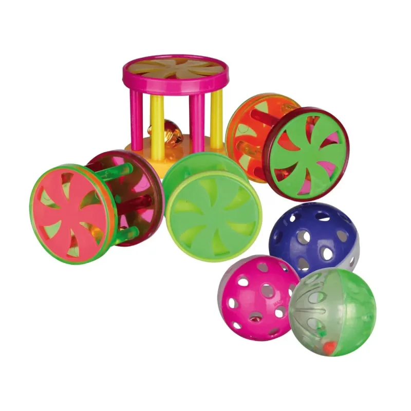 Trixie, jucărie cu clopoțel, pisici, plastic, multicolor, 4.5cm — preț și oferte
