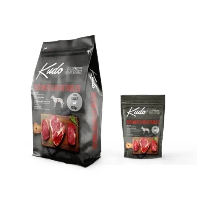 KUDO Mini Adult Small Breed, XS-S, Vită și Miel, hrană uscată conținut redus cereale câini, presată la rece, 3kg — preț și oferte