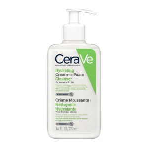 Crema de curatare spumanta si hidratanta pentru ten normal-uscat, CeraVe | 437 ml