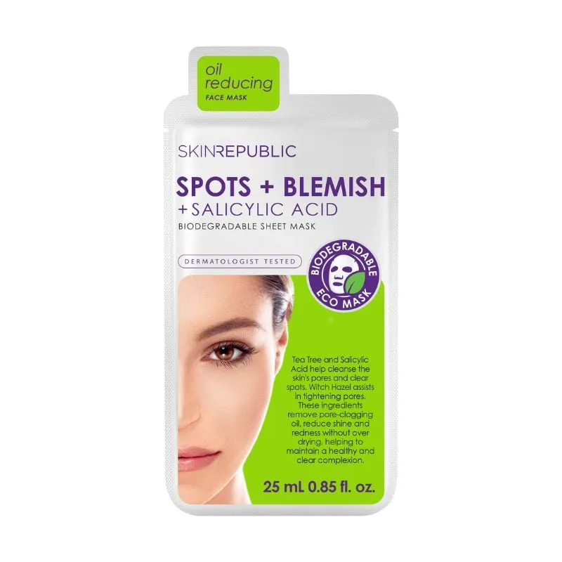 Masca servetel anti pete si imperfectiuni,  25ml, Skin Republic — preț și oferte