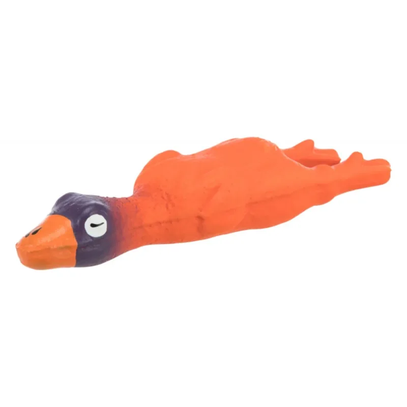 Trixie, jucărie rață câini, cu sunet, latex, 14cm, multicolor — preț și oferte
