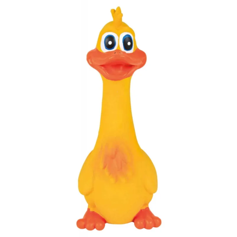 Trixie, jucărie rață câini, cu sunet original, latex, 18-20cm, multicolor — preț și oferte