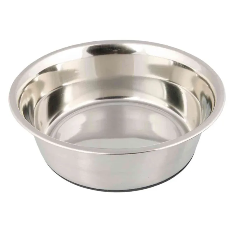 TRIXIE Stainless Steel, castron câini, rotund, antiderapant, inox, argintiu, M-L(1.7l, ⌀21cm) — preț și oferte