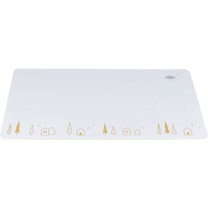 TRIXIE Christmas Place Mat, covoraș câini, dreptunghiular, antiderapant, plastic, bej, 44x28cm — preț și oferte