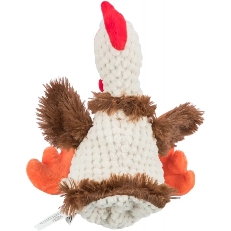 Trixie, jucărie găină câini, cu sunet, pluș, 22cm, multicolor — preț și oferte